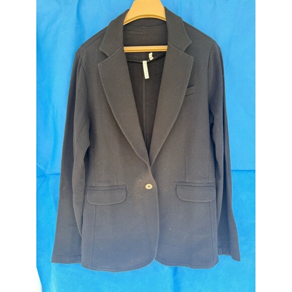 Unbranded Jackets & Blazers - Grey State Black Single-Button Notch Lapel Blazer